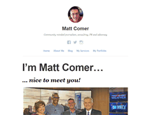 Tablet Screenshot of mattcomer.net